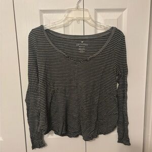 American Eagle Waffle-Knit Top